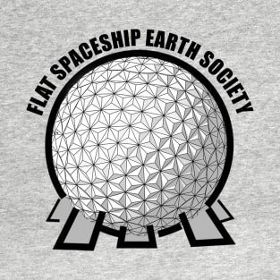 Flat Spaceship Earth Society T-Shirt